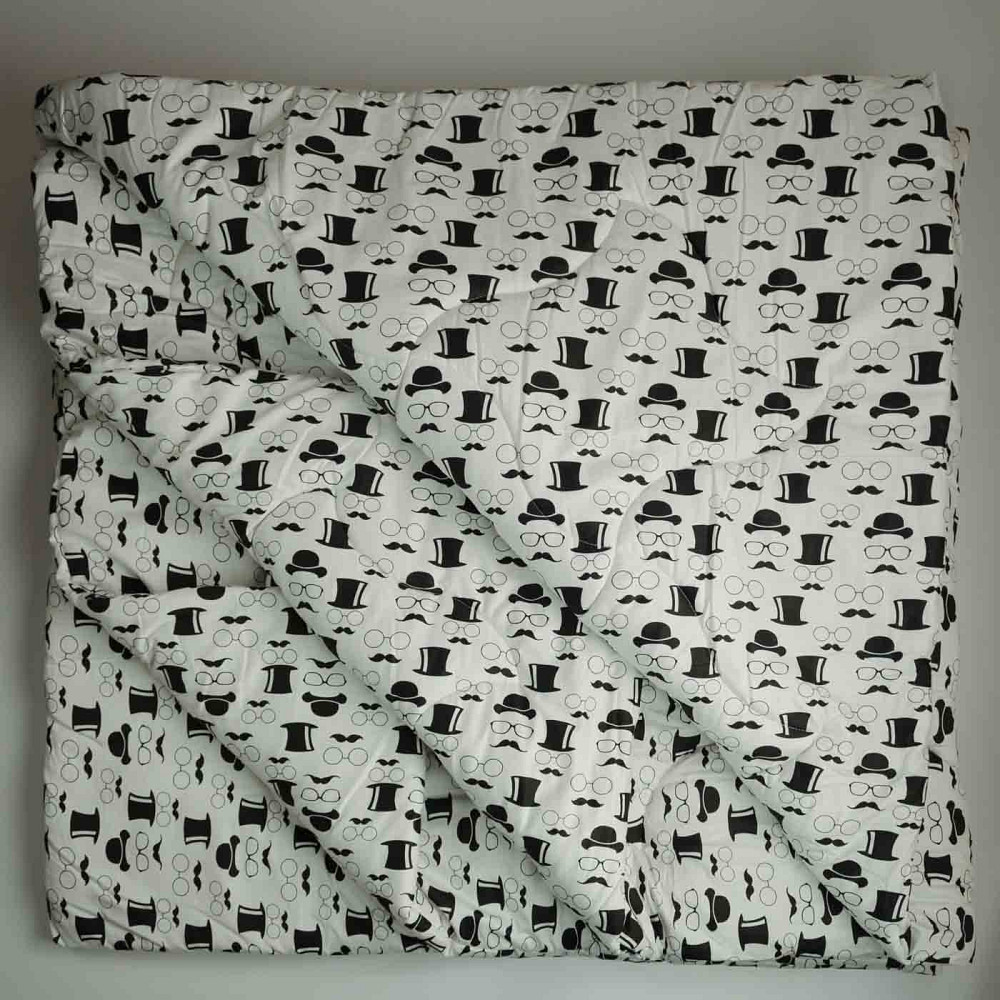 Ковдра вовняна зимова Сатин Чарлі YouStar двоспальна 170х210 см (Білий) Суми - фото 5