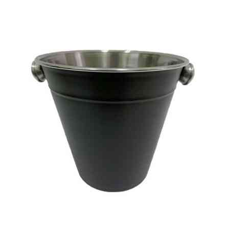 ВЕДРО ДЛЯ ЛЬОДУ З НЕРЖАВІЮЧОЇ СТАЛІ V 1,3 Л БЛЕК (ШТ) 5115 ABA-OPT Одеса