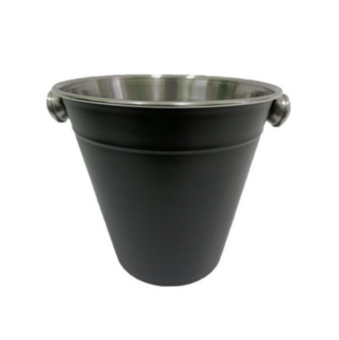 ВЕДРО ДЛЯ ЛЬДА ИЗ НЕРЖАВЕЮЩЕЙ СТАЛИ V 1,3 Л БЛЭК (ШТ) 5115 ABA-OPT Одесса - изображение 1