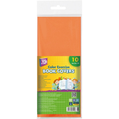 Обкладинки для зошитів Cool For School 10 шт в упаковці, помаранчевий (CF69124-06) Вінниця - фото 1