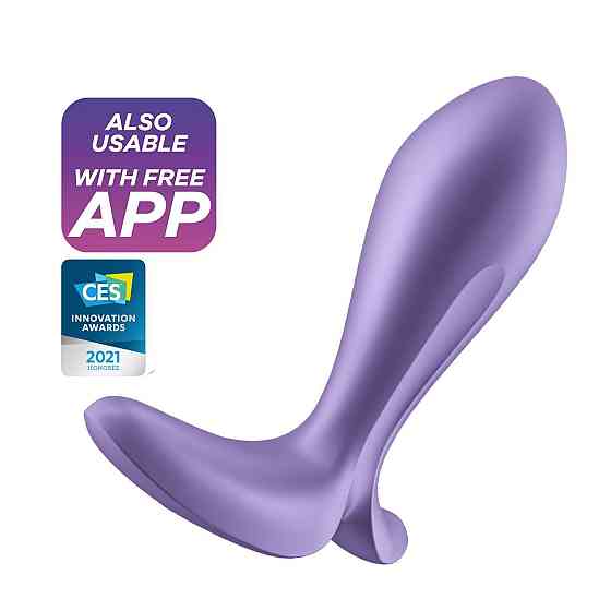 Анальна смарт-пробка з вібрацією Satisfyer Intensity Plug Purple Sex Aura Київ