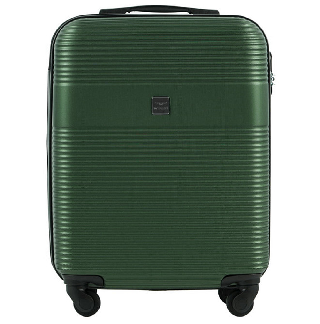 Валіза пластикова WINGS 5398 мікро 52 см темно-зелена Київ - фото 2