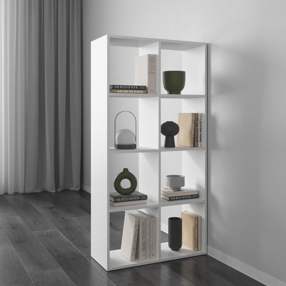 Стелаж VAYS M-10, книжкова полиця на 10 комірок, ЛДСП, 72×29×143 см - для дому, офісу, дитячої або вітальні Львів - фото 1