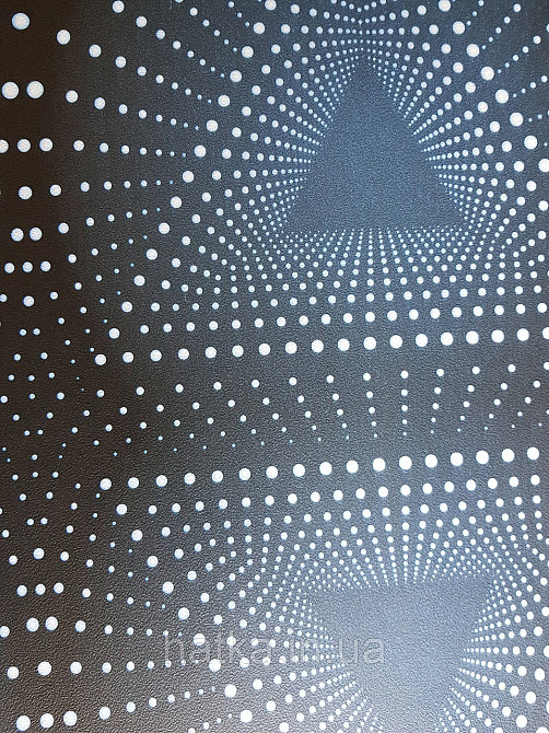 Обои флизелиновые эко Decoprint Good Vibes 0.53х10 молодежные абстракция геометрия точки фигуры черные синие Киев - изображение 2