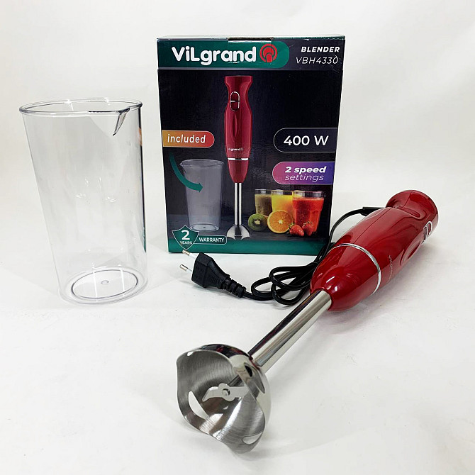 Легкий блендер для дома ViLgrand, Блендер для семейного использования смешивания крема GV-87 Львов - изображение 9