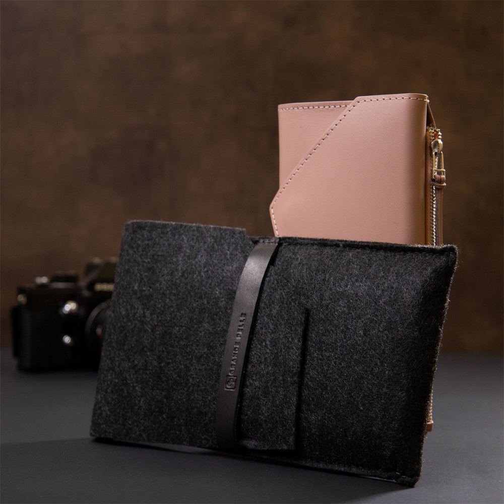 Жіночий гаманець GRANDE PELLE 11360 Рожевий Київ - фото 10