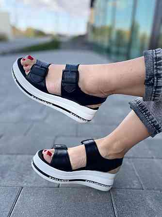 teona Босоніжки жіночі TEONA 134 чорні (літо, шкіра натуральна) (4098) Коломия