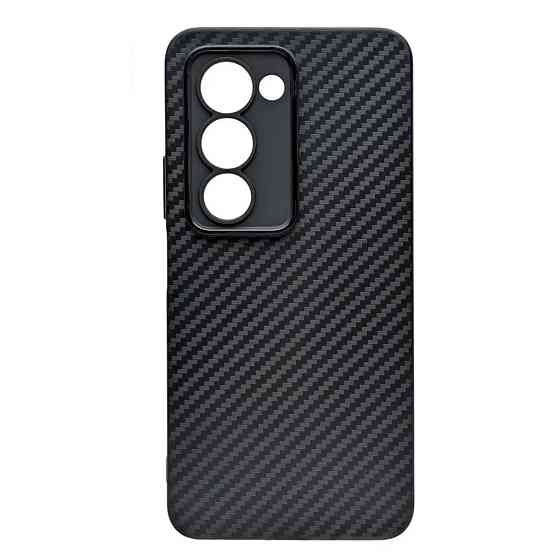 Xiaomi Poco M7 4G Чехол силиконовый Карбон (черный) Одесса