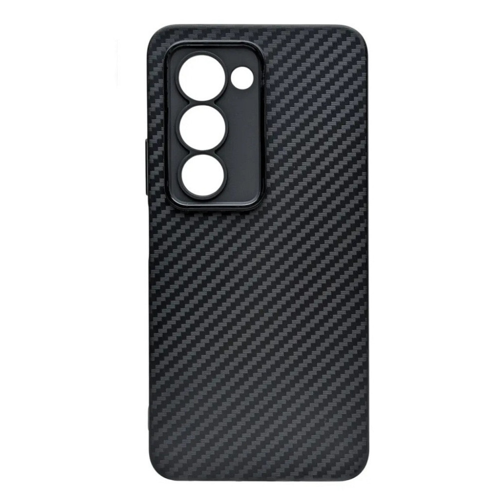 Xiaomi Poco M7 4G Чохол силіконовий Карбон (чорний) Одеса - фото 1