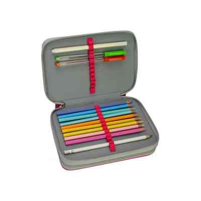 Пенал Cool For School 2 відділення з відворотами Рожевий (CF87283) Винница