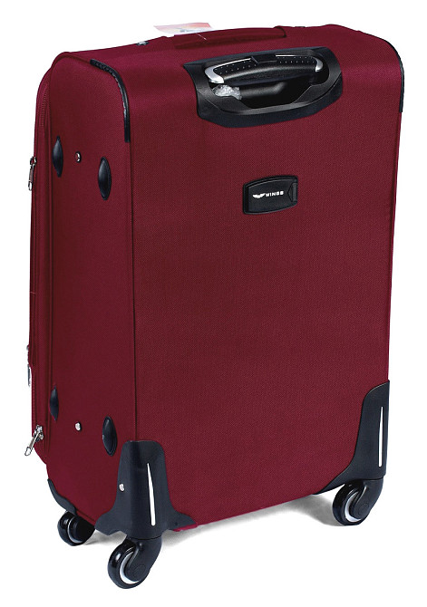 Валіза тканинна WINGS 6802 велика 75 см бордова 4 колеса Київ - фото 2