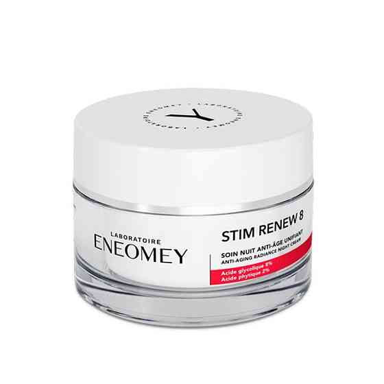 Нічний антивіковий крем з гліколевою кислотою 8% Stim Renew 8 Anti-aging Radiance Night Cream Eneomey, 15 мл Дніпро