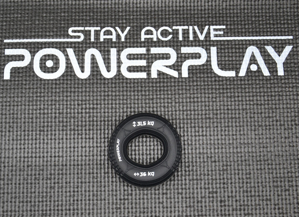 Еспандер кистьовий силіконовий PowerPlay PP-4330 Hand Grip Loops Hard 31.5-36 кг. Чорний Луцьк - фото 8