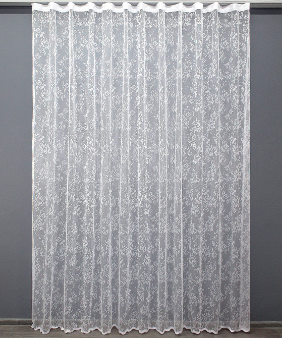 Тюль жакард, мармур колір білий 1370т Київ - фото 3