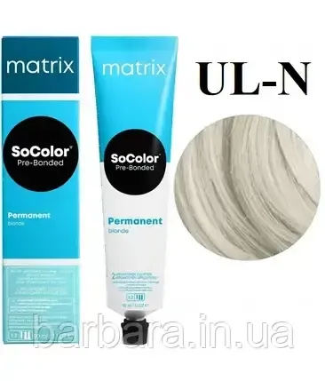 Осветляющая крем-краска для волос Matrix Ultra Blonde SoColor Pre-Bonded UL-N натуральный Киев - изображение 1