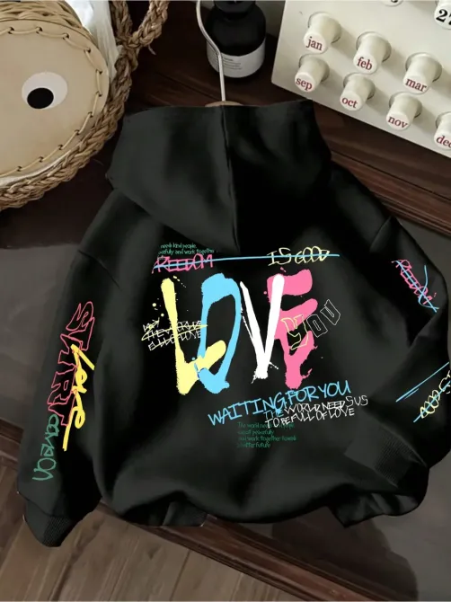 Худі жіноче, світшот чорний, модна толстовка 2700322469 розмір 52 Дніпро - фото 1