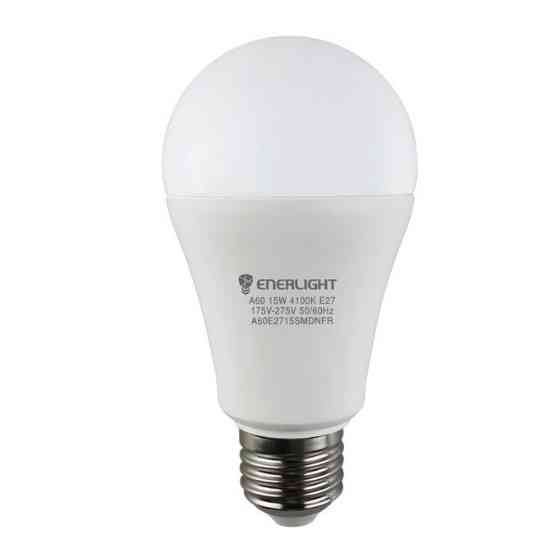 Лампа A60 15W E27 4100К 175-250V LED Enerlight Житомир