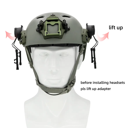 Адаптер для шолома кронштейн для гарнітури Peltor Comtac (Оливковий) Вінниця