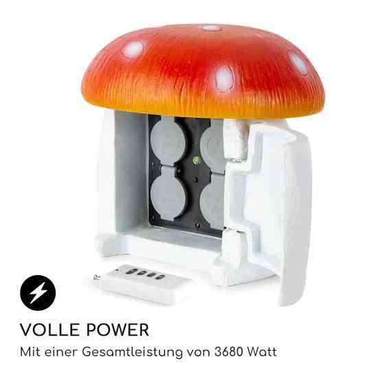 Power Mushroom Умная садовая розетка WiFi управление 3680 Вт IP44 Ровно
