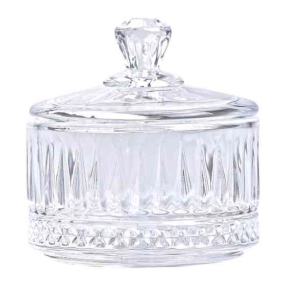 Yiwu Цукерниця з кришкою Ø 6.5 см скляна HP-YH-29 Коломия