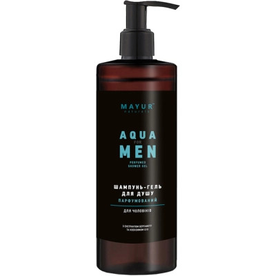 Гель для душу Mayur Aqua For Men 3 в 1 Парфумований для чоловіків 500 мл (4820230954852) Вінниця - фото 1