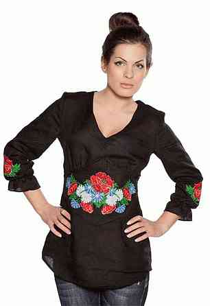 Вишиванка з натурального льону Cornett-ВОЛ БЛ-126 Київ