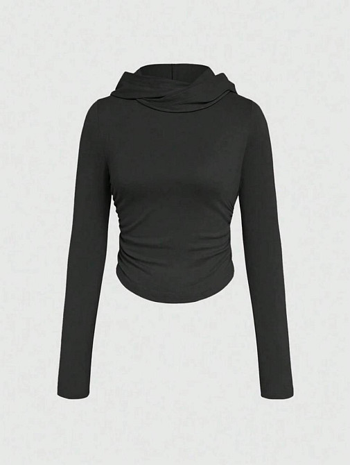 Жіноча стильна повсякденна кофта термо з капюшоном пума лакоста Одеса - фото 2