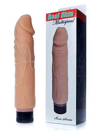 Вибратор - Real Skin Multispeed Flesh, 22 см Sex Aura Киев