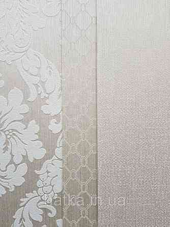 Текстильні шпалери на флізелін Da capo RaschTextil 085555 однотонні смужка кави з молоком з золотом Київ