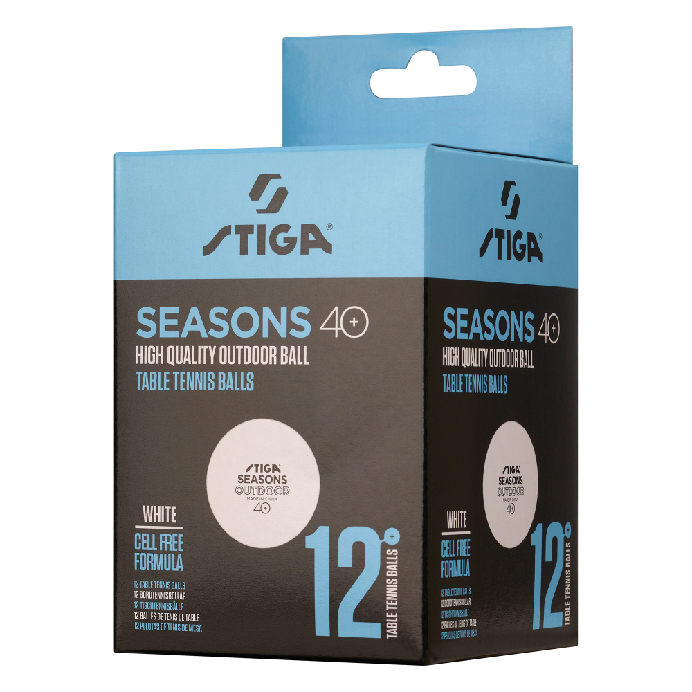 М'ячі для настільного тенісу Stiga Seasons, White 12 шт (1110-2810-12) Київ - фото 3