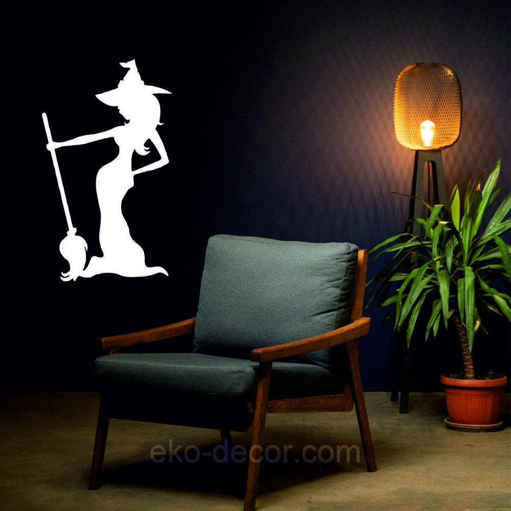 Декоративное настенное Панно «Ведьма», Декор на стену 110*64 см, Белый Киев - изображение 6