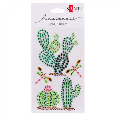 Набор для творчества Santi Trendy Cactus аплікація зі страз самоклеючих 9.5х15 см (742536) Винница - изображение 1