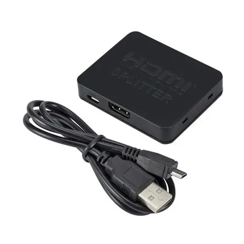 HDMI сплиттер PowerPlant 1x2, Full HD 1080P 30 Гц, HDMI 2.0, 3D, разветвитель на 2 экрана, Micro USB Киев