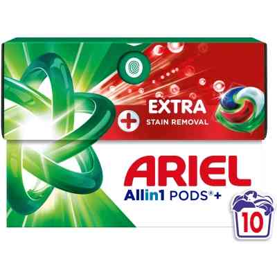Капсули для прання Ariel Pods+ All-in-1 Extra Stain Removal Екстрасила виведення плям 10 шт. (8700216764704) Вінниця