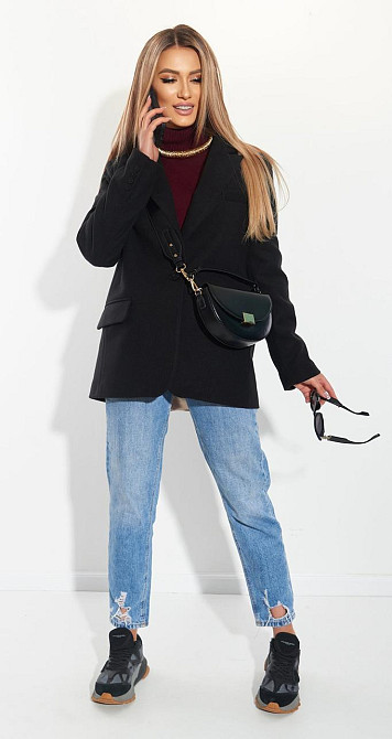 Кашемірове пальто піджак ОВЕРСАЙЗ (46) Київ - фото 4