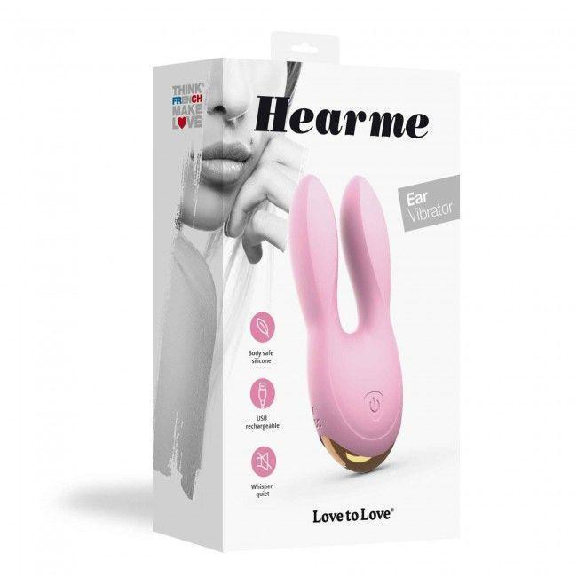 Вибратор-кролик Love To Love Hear Me Rose с двумя моторчиками и разноцветной LED-подсветкой Sex Aura Киев - изображение 4