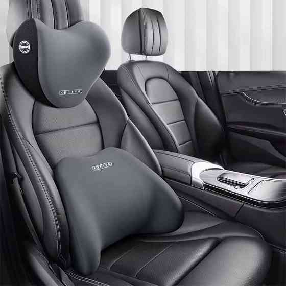 Набор подушек в машину под шею и спину в авто,подушки на подголовник и спинку сиденья,серые Каменец-Подольский