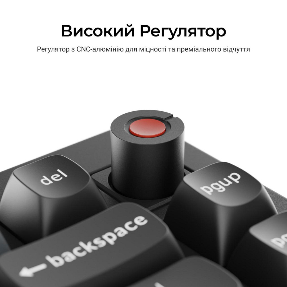 Клавіатура Keychron V1 8K Keychron Super Red Switch Black RGB (V1W-D1-UA) ( 21752 ) Харьков - изображение 10