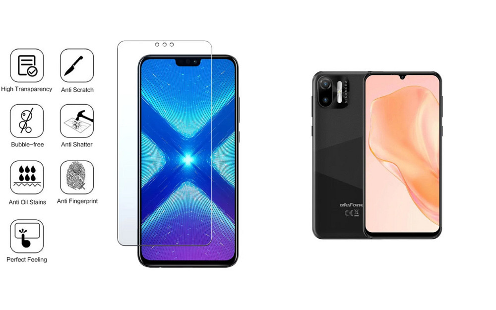 Защитное стекло NeoGlass для Ulefone Note 6, Note 6P, Note 6T – ультрапрозрачное и устойчивое Киев - изображение 4