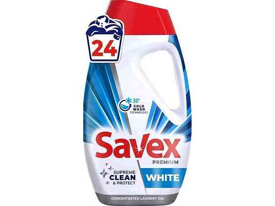 Гель для прання концентрований Premium White 0,96л ТМ SAVEX Київ