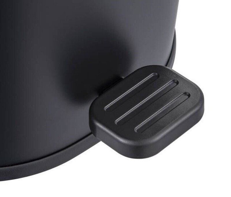 Відро для сміття з плавним закриттям овальне Zerix Prime-TC0105 Black 5л колір чорний (ZX5902) Київ - фото 7