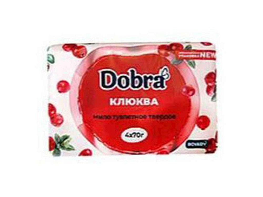 Мило туалетне Журавлина 4*70г екопак ТМ Dobra Київ - фото 1