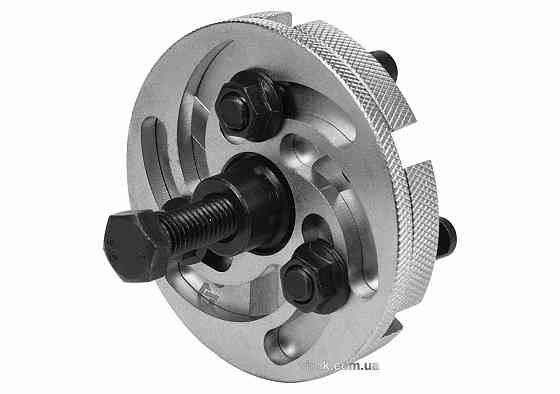 Знімач шківа в ГРМ двигуна, універсал. 3-лапковий YATO: тримач веретена- М17, Ø=50-80 мм, 6 положень Одеса