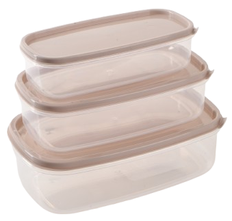 Набір контейнерів Violet House 0494 CAPUCCINO 0.3/0.5/0.85 л (7163258) Київ