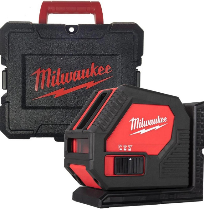 Нівелір лінійний лазерний на батарейках MILWAUKEE, CLL-C (кейс) Одеса - фото 1