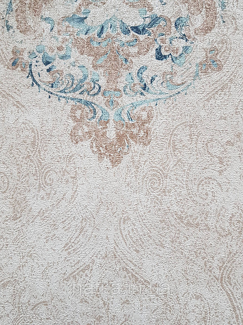 Обои винил на флизелине горячего тиснения DU&KA  Voyage1.06х10 вензеля фон восточный рисунок светло коричневые Киев - изображение 3