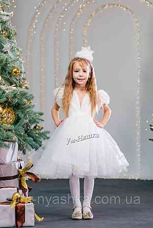Платье Белое нарядное с блестками для девочки Кривой Рог