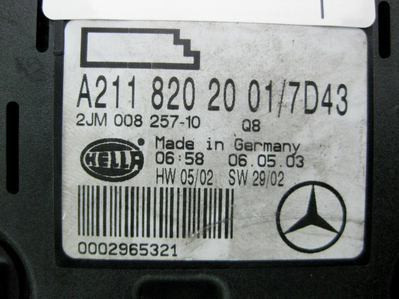 Mercedes-Benz  A2118202001 7D43 Плафон стельовий задній сірий E-Class W211 CLS C219 Одесса - изображение 3