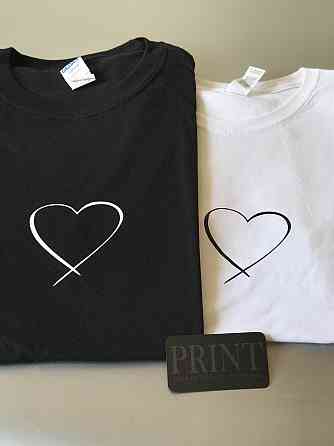 Парные футболки для влюбленных парня и девушки Сердце Черновцы