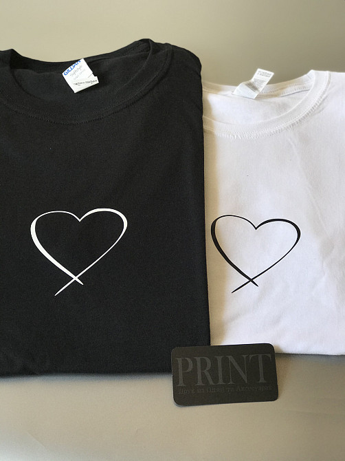 Парные футболки для влюбленных парня и девушки Сердце Черновцы - изображение 2